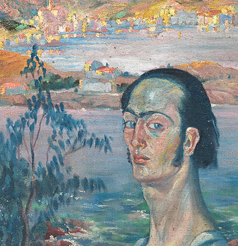 Self-Portrait with Rafaelesco Neck