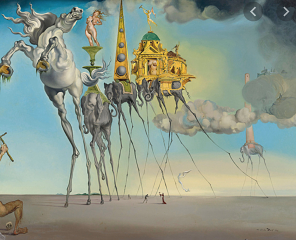 La Tentation de saint Antoine. La tentación de San Antonio.