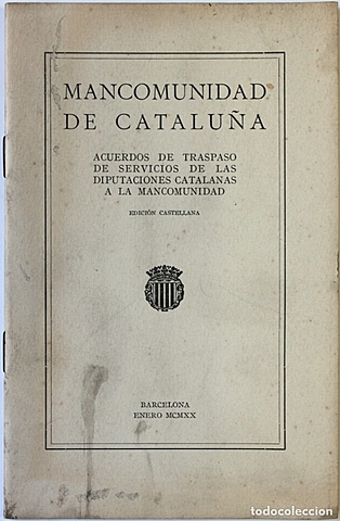 Al 1914 la Lliga obtingué del govern la Mancomunitat de Catalunya.