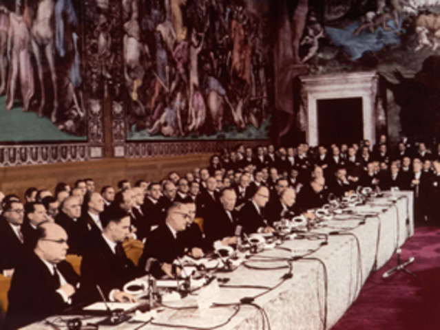 Assinatura do Tratado de Roma