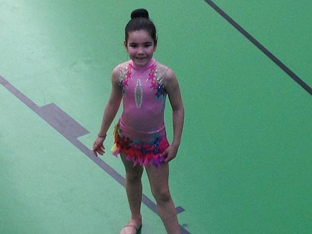 Mi primera competición de rítmica.