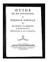 "Ocios de mi juventud", por José Cadalso