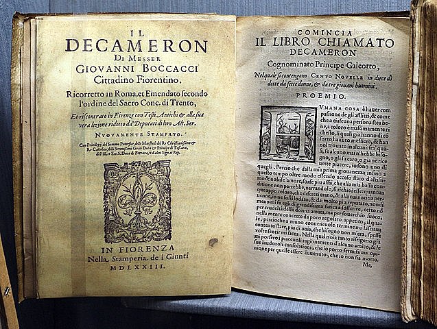 Boccaccio termina il Decameron