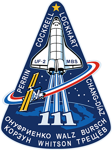 STS-111, the installation of the Mobile Base System to ISS