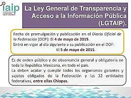 La Ley General de Transparencia y Acceso a la Información Pública (2015)