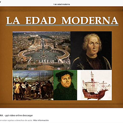 Timeline: Edad moderna