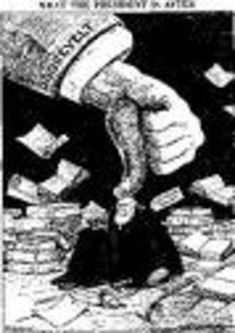 •	Roosevelt’s attempt to “pack” the Supreme Court causes conservative backlash in Congress.