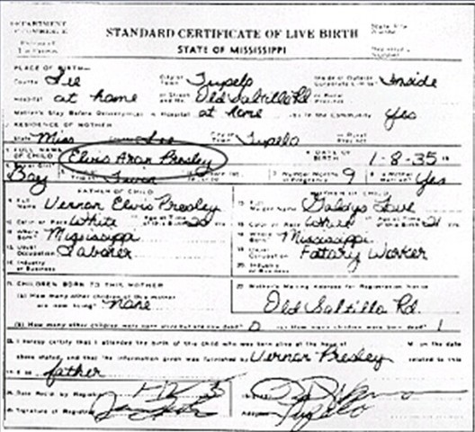 Elvis was born