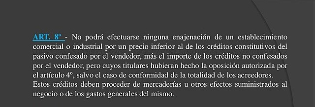 Condiciones de Transferencia