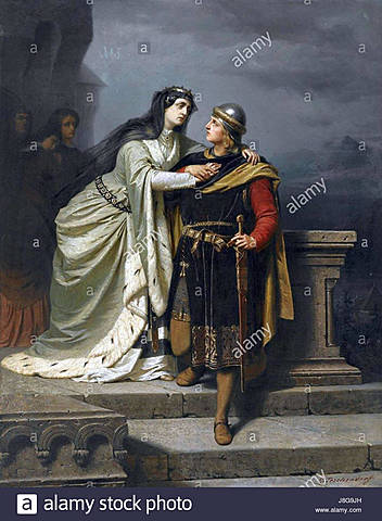 6. Sir Lancelot went to save the Queen