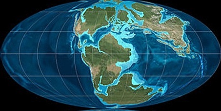 Continentes: Hace 65 millones de años