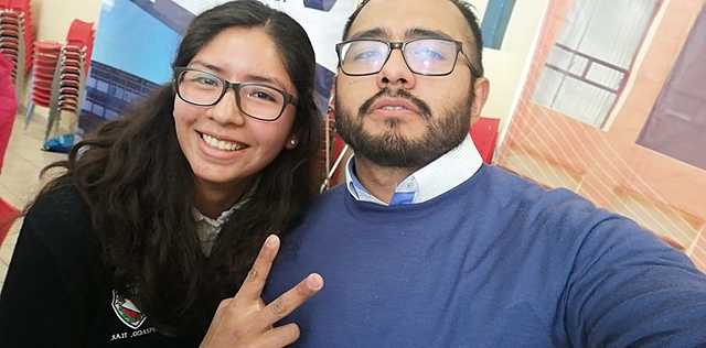 Jime reunites with her CrossFit friend.