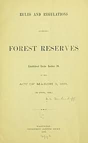 Forest Reserve Act 1891