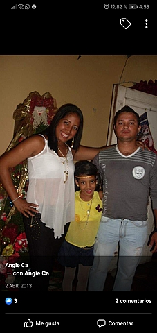 Feliz año nuevo con mi familia