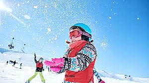 Hannah learned to snow ski