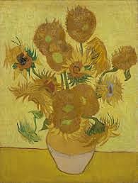 Van Gogh paints the famous sunflower pieces and begins suffering from mental problems.