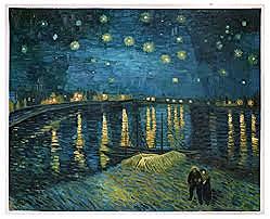 Completion of Starry Night Over the Rhone