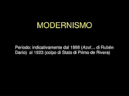 El Modernismo