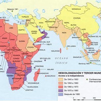 Timeline: Descolonització i Tercer Món