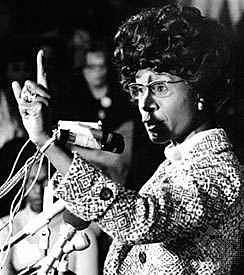 SHIRLEY CHISHOLM PRIMERA MUJER NEGRA EN EL CONGRESO DE E.E.U.U.