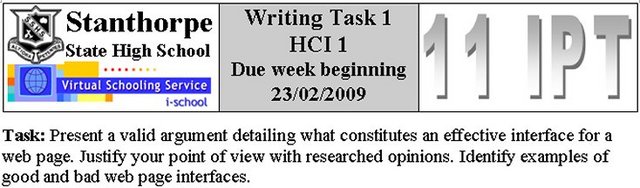 HCI I - Writing Task 1