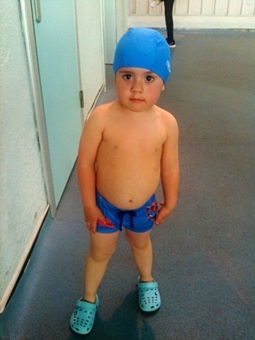 Mi primera clase de natación