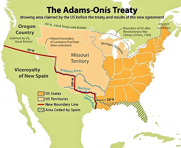 Adam-Onis Treaty Signed