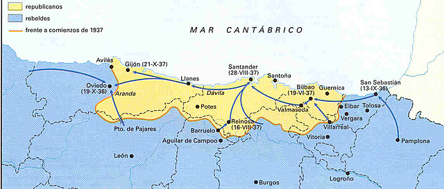 Nort del país en mans nacionalistes