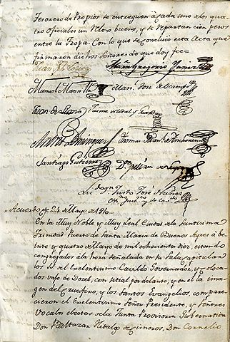 Manuel Belgrano pide la renuncia a Cisneros.