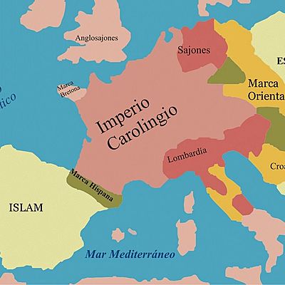 Timeline: Línea del Tiempo - Imperio Carolingio
