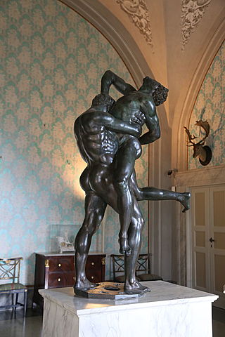 Hercules y Anteo, Ammannati (Escultura)