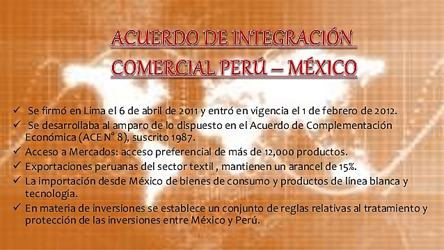 Acuerdo de Integración Comercial Perú – México