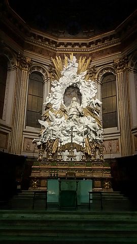 Asunción de la virgen, Pietro Bracci, (Escultura)