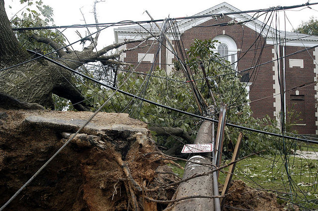 It's wet, windy, and dangerous!