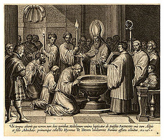 Es bautizado por san Ambrosio