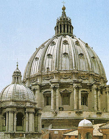 Construcció de la cúpula de Sant Pere del Vaticà (Roma)