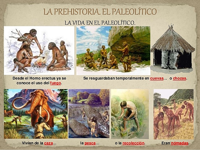 PALEOLÍTICO  PREHISTORIA (EDAD PRIMITIVA)