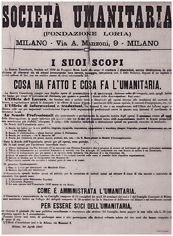 La prima Casa dei Bambini a Milano in via Andrea Solari 54.