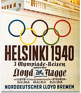 JUEGOS OLIMPICOS 1940 - HELSINKI (FINLANDIA)