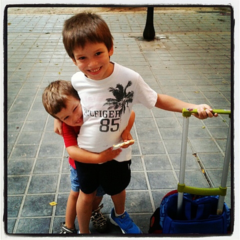 Primer dia d'escola al Carles Salvador