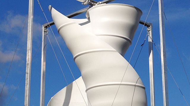 L'éolienne en ville.