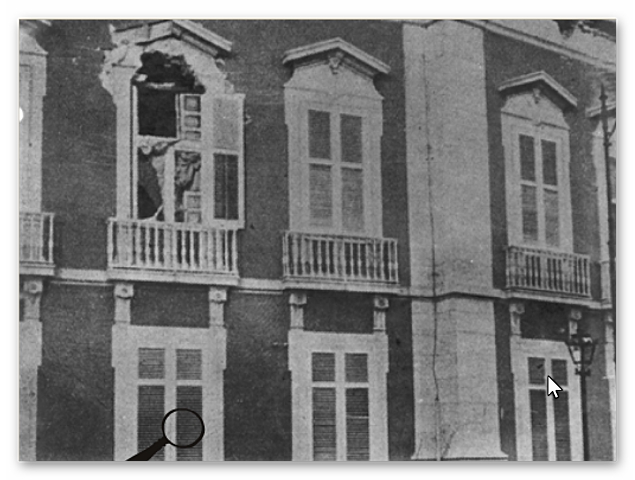 Cruzadores S.Rafael e Adamastor bombardeiam o Palácio das Necessidades