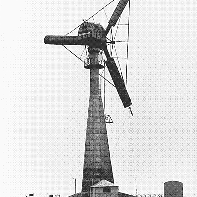 Timeline: les différents procédés utilisant du vent dans la production d'énergie électrique.