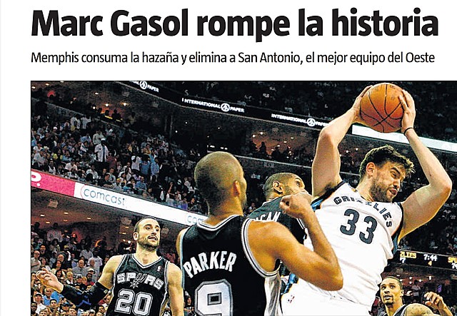 MARC GASOL  TRENCA LA HISTÒRIA