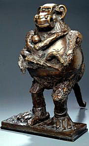 ''La mona y su cría''