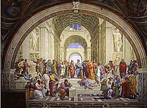 Raffaello Sanzio pinta l'Escola d'Atenes