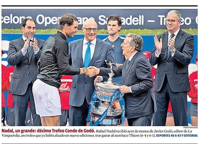 NADAL, UN GRAN : DESÈ TROFEU COMTE DE GODÓ