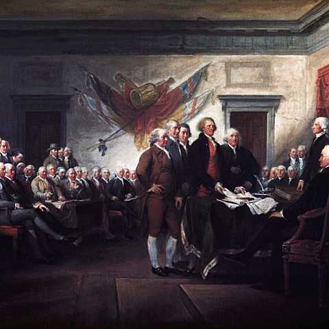 George Washington was elected as the commander