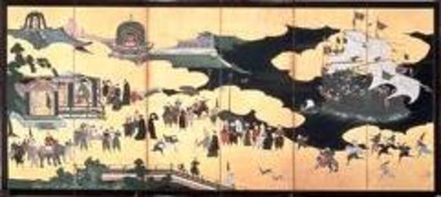 Portuguese traders arrival in japan