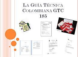 PUBLICACION DE LA GUIA TECNICA COLOMBIANA GTC 180, ICONTEC